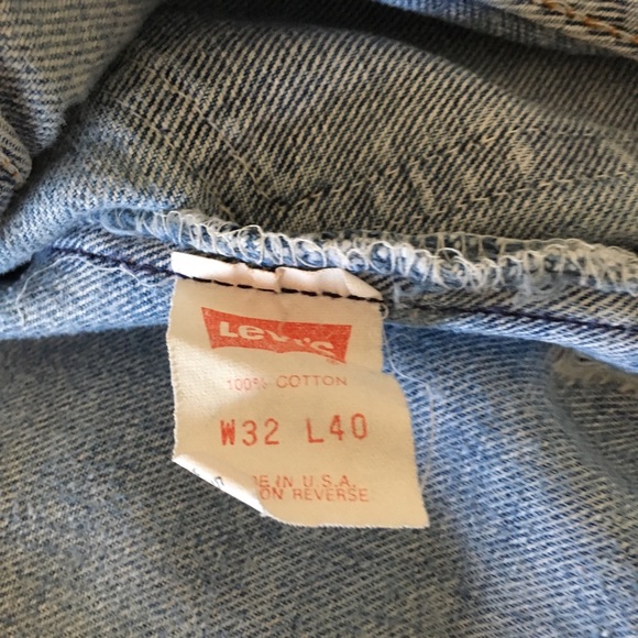 LEVI’S Vintage 501 Button Down Blue Jeans Size 32 x 40 tag - Picture 8 of 10